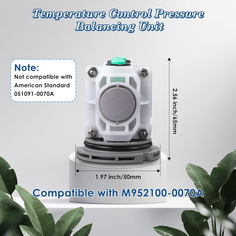 Dreyoo 1 Pack Pressure Balancing Unit Compatible with American Standard M952100-0070a, R110, R120, R115, R125 for Single Control Bath Tub and Shower Faucets Valves - Image 2