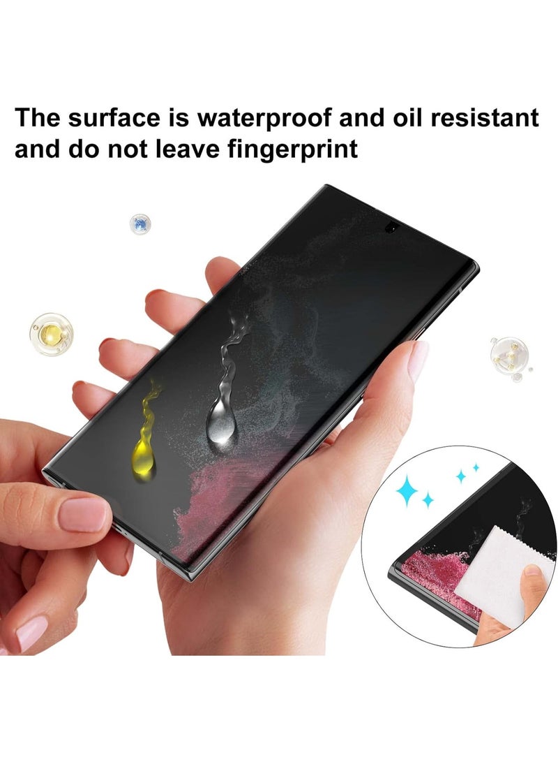 Compatible with Glass Screen Oppo Reno 10 Pro Screen Protector Glass, 9H Hardness Tempered Glass HD Privacy Screen Protector,Anti Spy,Anti- Scratch,Bubble Free (Does not support fingerprint) - Image 3