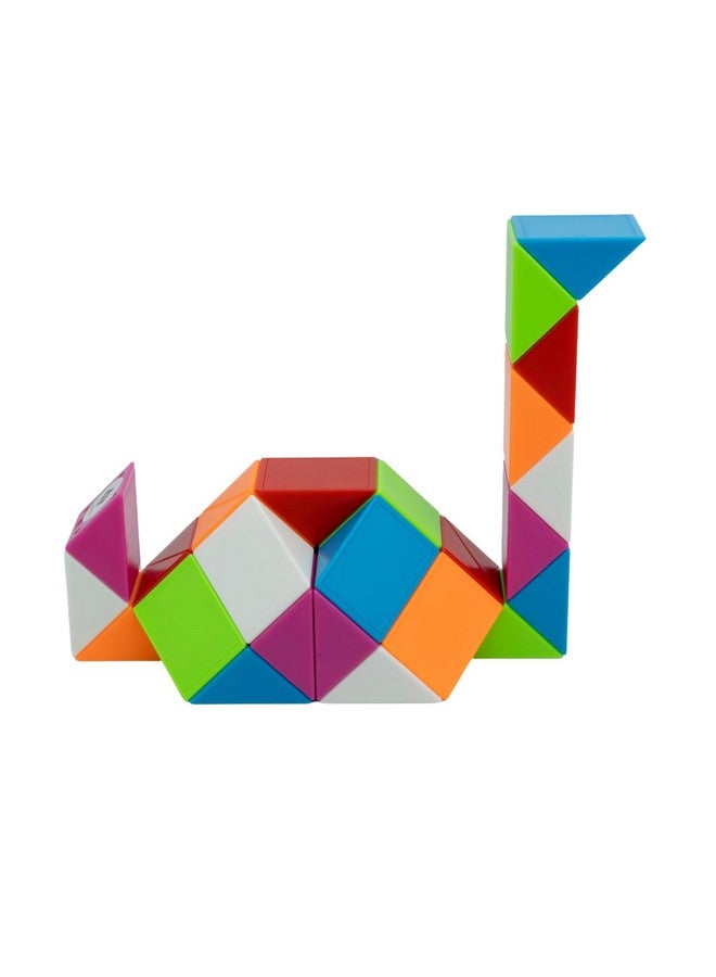 Cubelelo Magic Snake Rainbow Puzzle Cube (36 Wedges) | Twist and Turn Shape Creation Fun Game for Kids Boys Girls and Adults | Multicolor Brain Teaser Stress Buster Toy | for Ages 3 Years and Above - Image 5