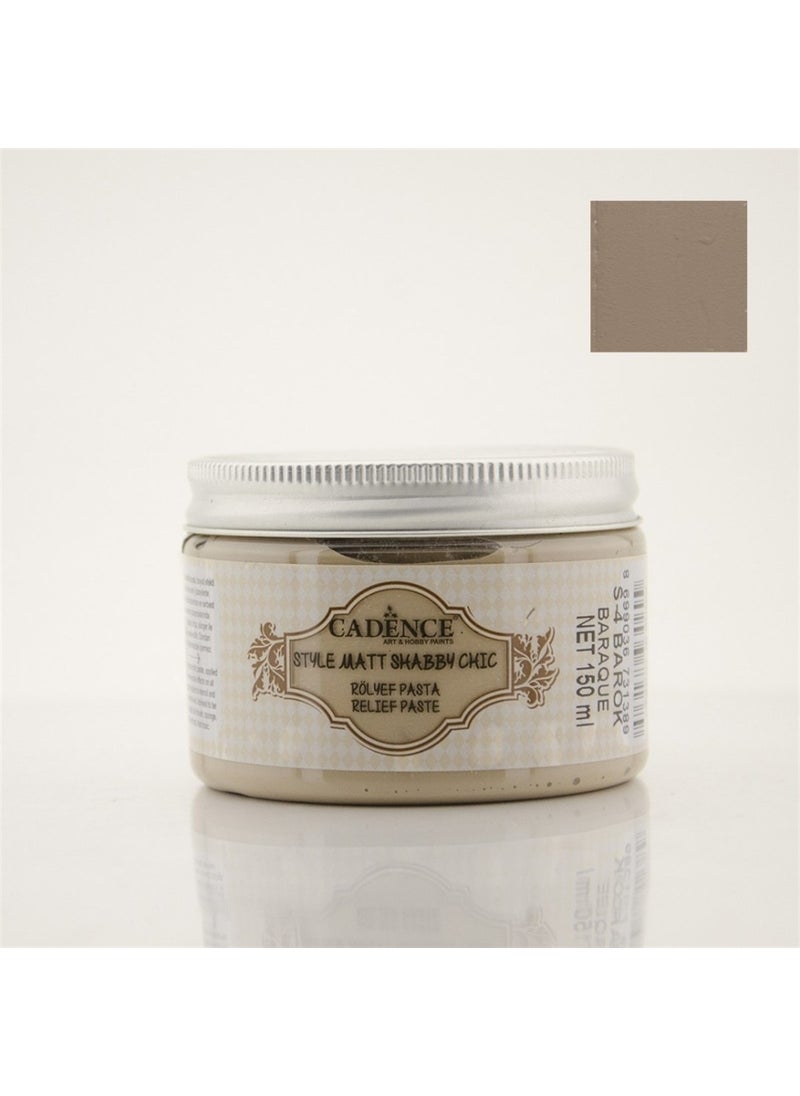 Cadence SR04 Shabby Chic Relief Paste Matte Baroque Beige 