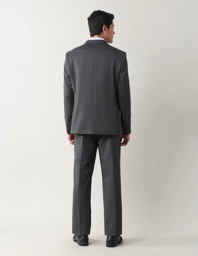 Arrow Black Textured Tailored Fit Suit for Men | Best Price UAE