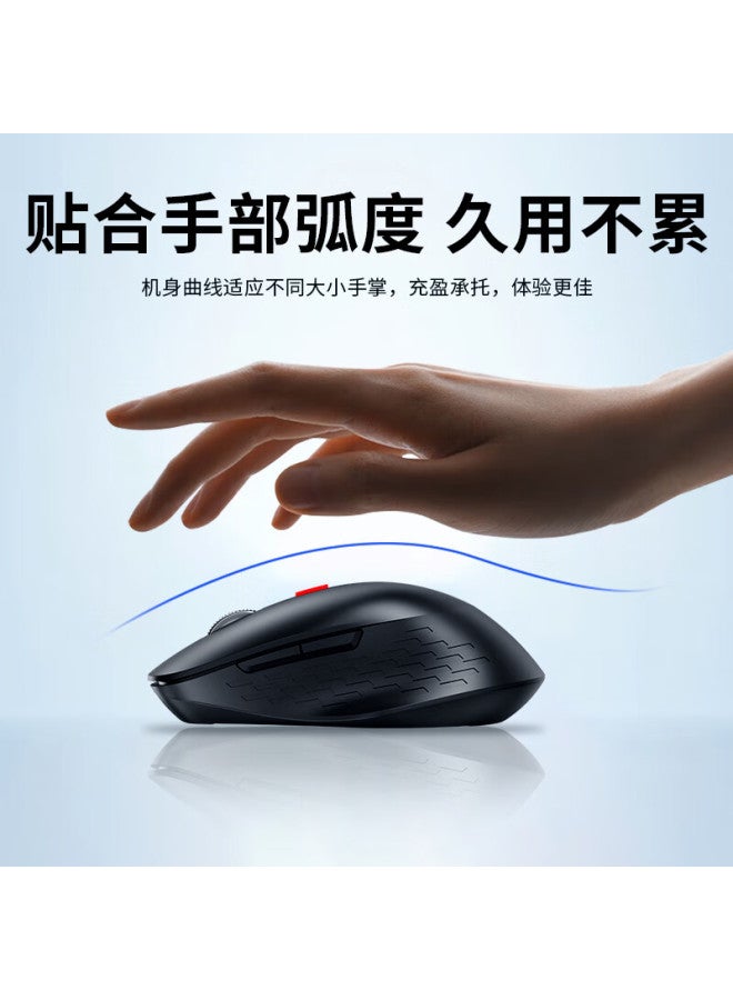 SHINCO Xinke Ai Smart Wireless Mouse, Bluetooth Mouse, Office Mouse, Ergonomic, Three-mode Connection, Rechargeable, Long Battery Life , Black M1 - Image 4
