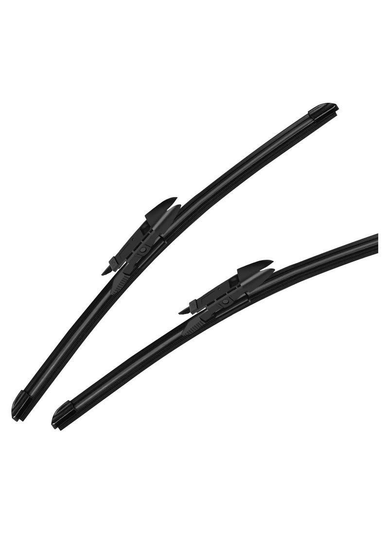 Generic F30 3 Series Windscreen Wiper Blades, 24-19 Inch, All-Season Natural Rubber, Set of 2  - Image 3