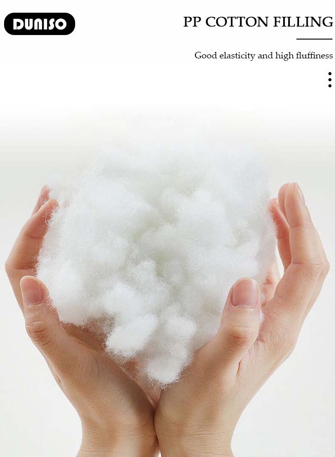 DUNISO سرير قطط بيضاوي مزدوج الاستخدام سرير للكلاب الصغيرة والمتوسطة وسرير للقطط وسادة مضادة للقلق عش قطط كرتوني لطيف حصيرة نوم مضادة للانزلاق سلة قطط قابلة للغسل في الغسالة - Image 4