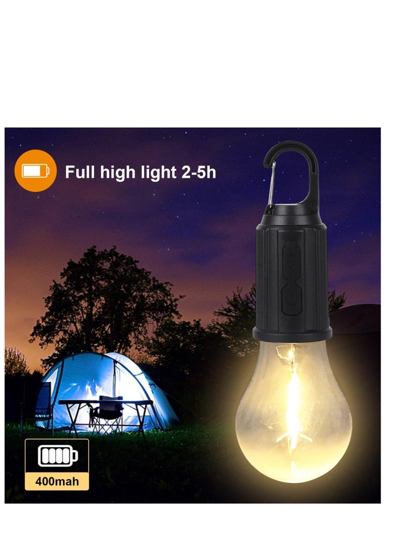 Generic - 2 Pack Camping Lantern Rechargeable, Camping Lights for Tents, 3 Lighting Modes Tent Lamp, Suitable for Camping Hiking Fishing, Backpacking, Emergency, Power Cuts 【Energy Class A+++】 - Image 1