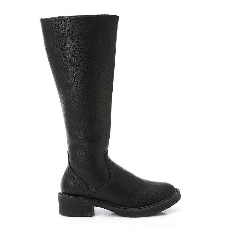 XO Style Women's Classic Long Black Boots – Comfortable & Stylish Winter Design - Image 4