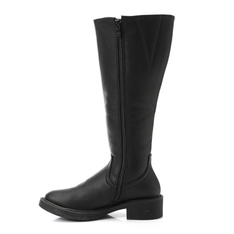 XO Style Women's Classic Long Black Boots – Comfortable & Stylish Winter Design - Image 3