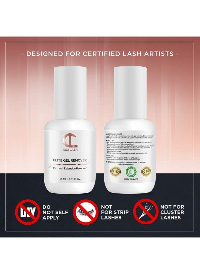 CICI Lash Elite Eyelash Extension Remover Gel For Professional Lash Extensions Super Fast (60S) And Easy To Control Perfect Eyelash Glue Remover For Individual Mink Lashes Essential Lash Supplies 15Ml - Image 2