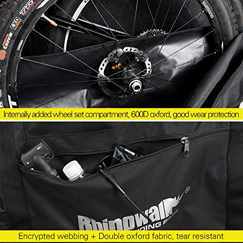 Rhinowalk Folding Bike Carry Bag 26 inch to 29 inch Thick Bicycle Travel Case,Bike Cases for Air Travel - Image 5