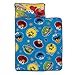 NoJo Sesame Street Come and Play Blue Green Red and Yellow Elmo Big Bird Cookie Monster and Oscar The Grouch Toddler Nap Mat - Image 3