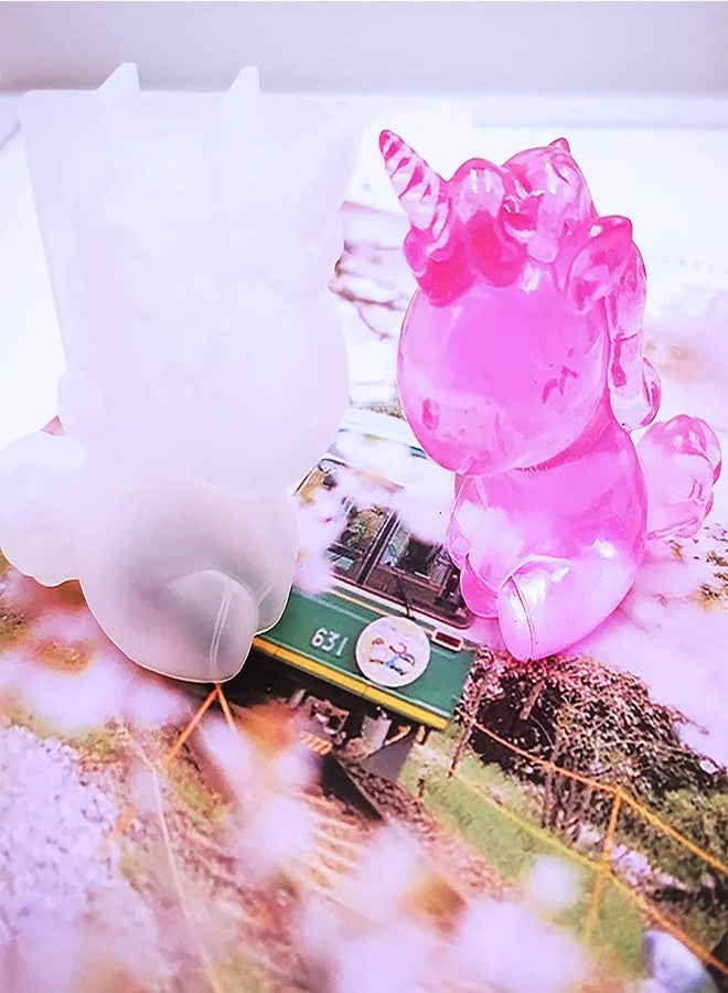 AngelReally 3 PCS 3D Cartoon Animal Resin Molds, Silicone Resin Casting Molds, Include 3D Bear Epoxy Molds, Cat Casting Resin Molds,for Phone Holder Silicone Mold DIY Resin Craft - Image 5