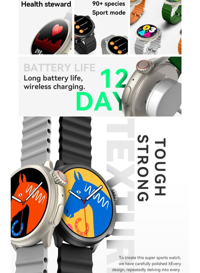 AROAQ Sport Smartwatch Bluetooth Call Waterproof Checks Heart Rate Blood Oxygen Fitness Tracker - Image 5