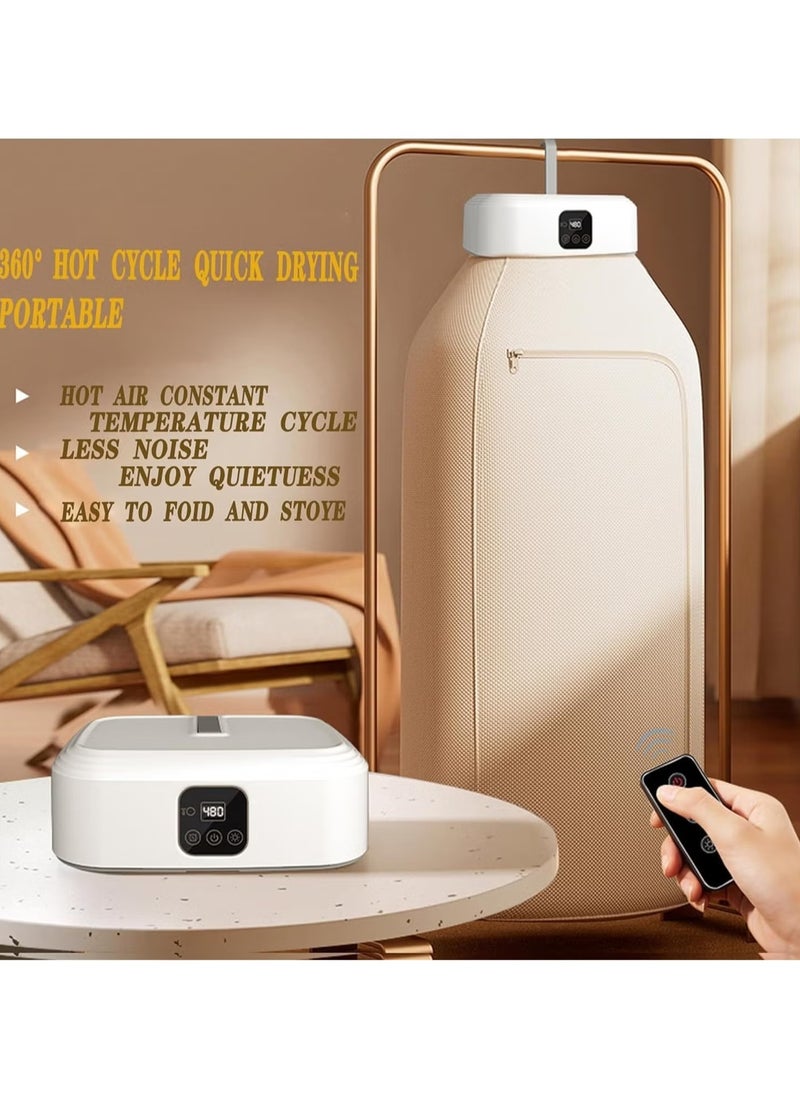 Raxoom Portable Clothes Dryer Mini Dryer Machine Upgraded Compact Dryer Machine 20min 2H Quick Drying Foldable Dryer Machine  - Image 3