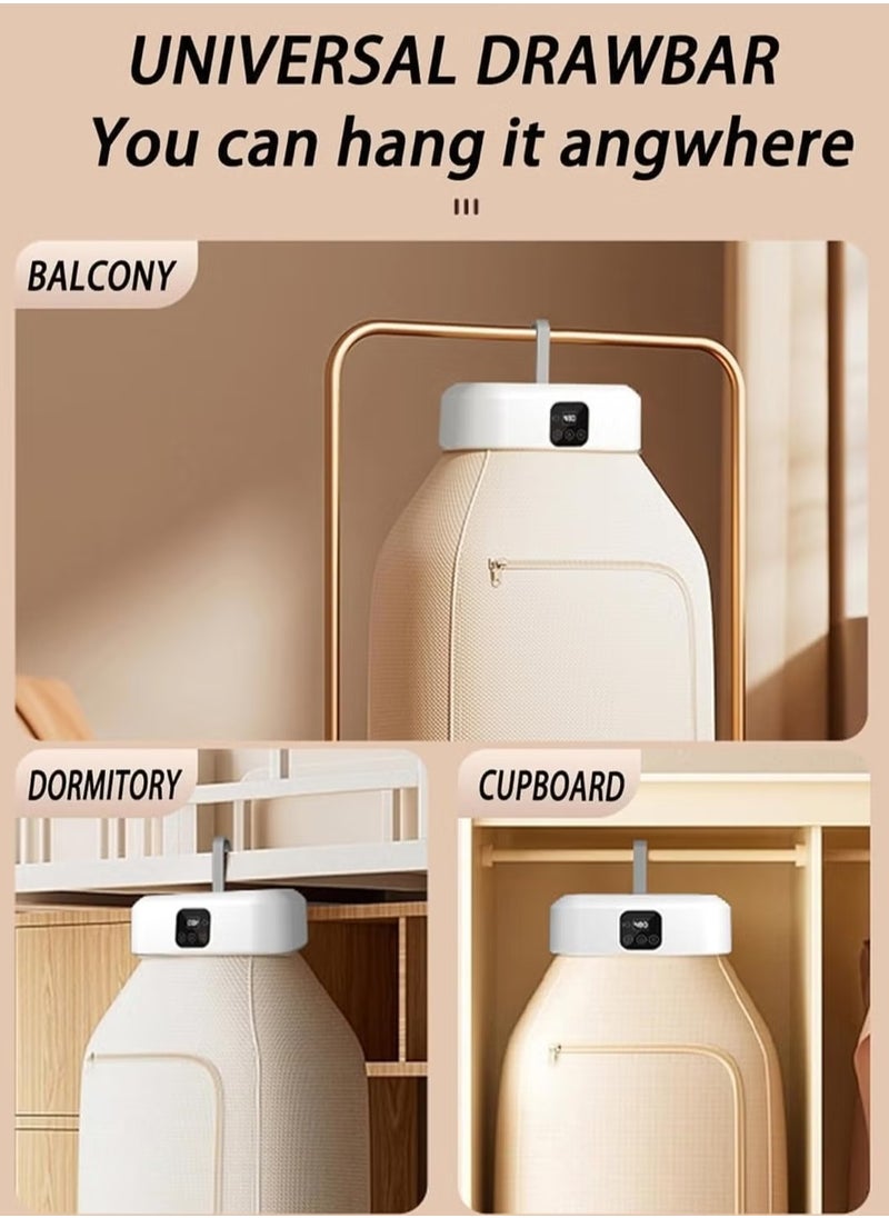 Raxoom - Portable Clothes Dryer Mini Dryer Machine Upgraded Compact Dryer Machine 20min 2H Quick Drying Foldable Dryer Machine - Image 1