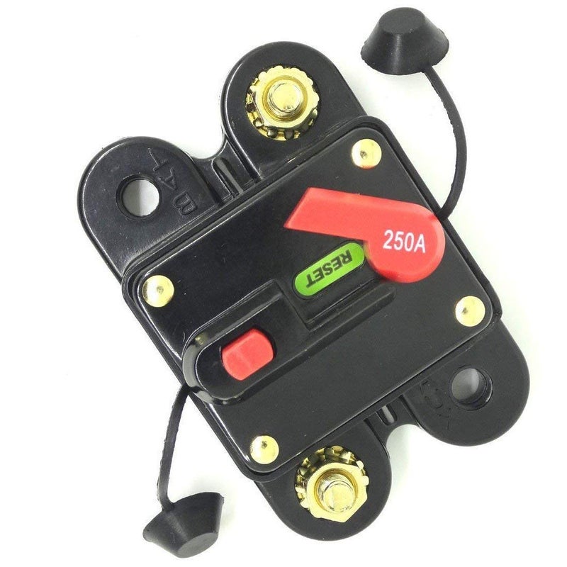 ANJOSHI Circuit Breaker 250amp 50A-300A with Manual Reset Home Solar System Fuse Holder for Car Audio and Amps Protection 12V-24V DC Reset Fuse Inverter Replace Fuses - Image 1