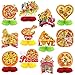 Weekgrat 12 Pcs Pizza Party Decorations Pizza Theme Party Decorations Honeycomb Table Centerpieces for Home Office Birthday Honeycomb Supplies Decor - Image 2
