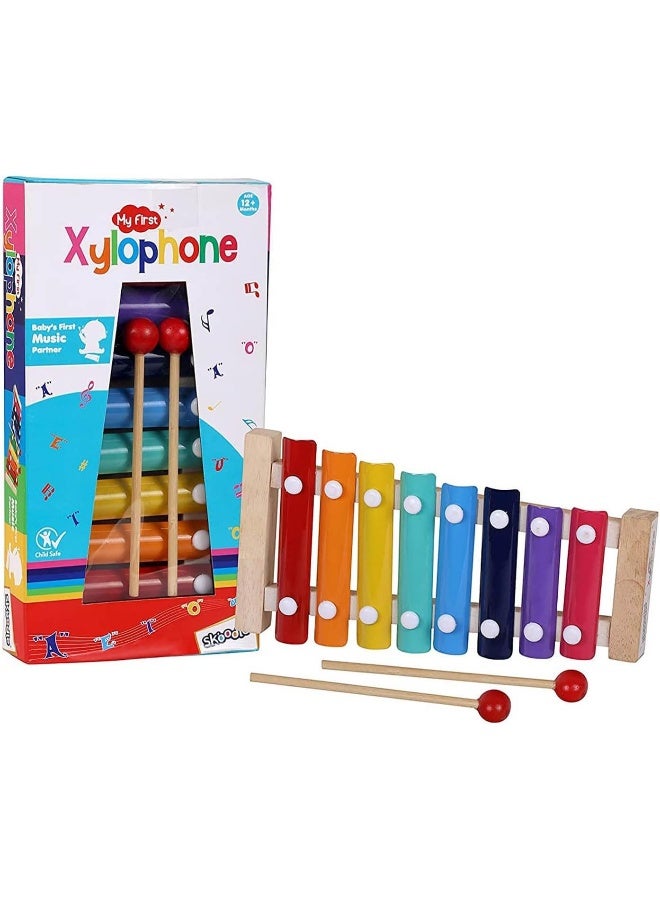 Skoodle My First Xylophone for Kids and Toddlers with Harmonica - Image 1