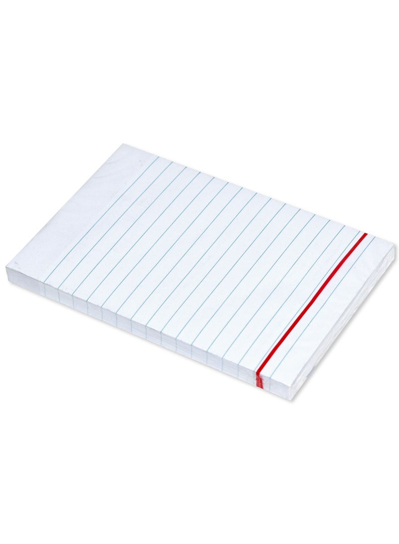 FIS Sticky Note Pad, 4X6 inches, Pack of 6, Ruled Pastel White -FSPO4X6RPWH - Image 3