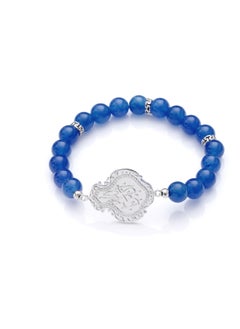 Subhati Bracelet with metal Parts and Agate Stone | 8 MM Beads - 18  - Image 2