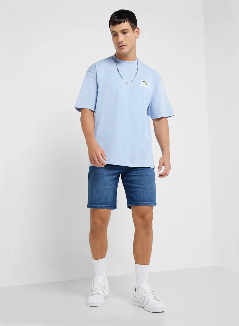 ريبلز مع نمشي MEN'S DROP SHOHULDER T-SHIRT