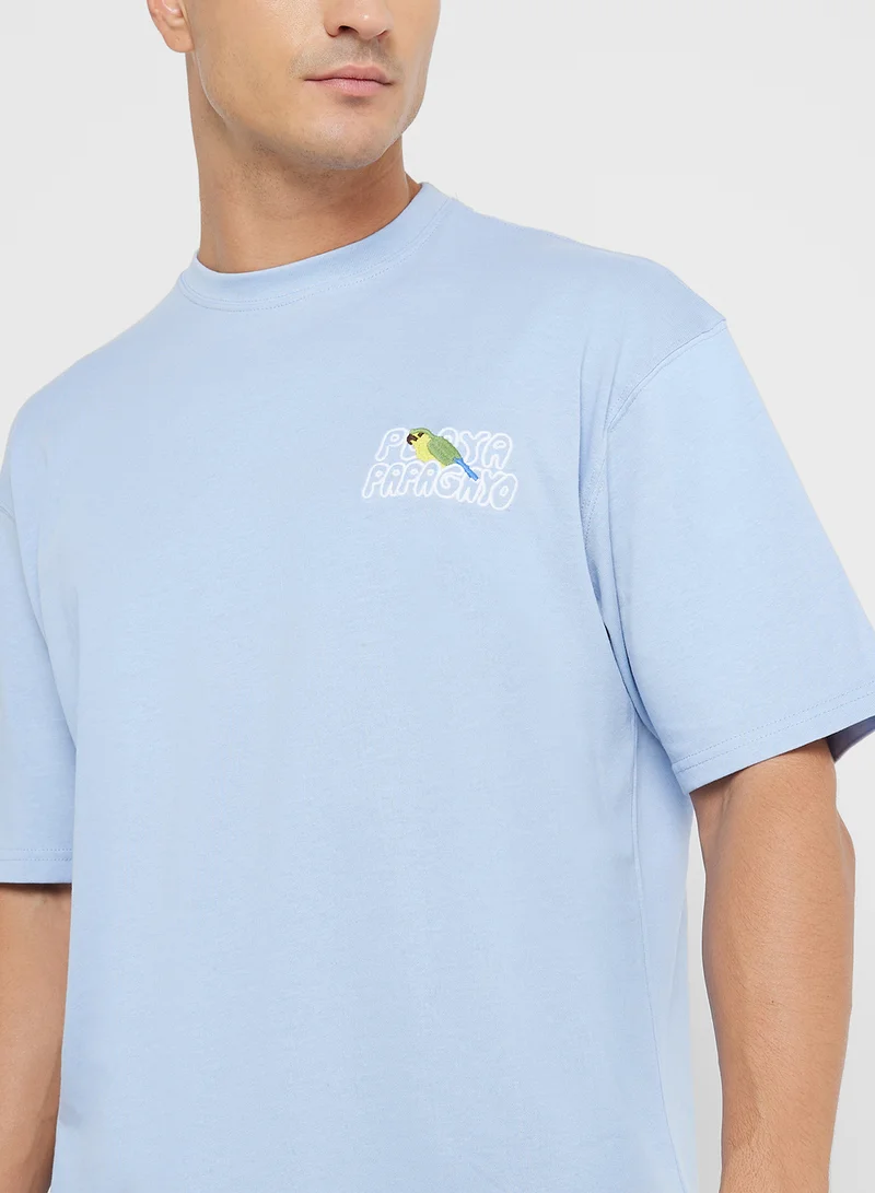 ريبلز مع نمشي MEN'S DROP SHOHULDER T-SHIRT