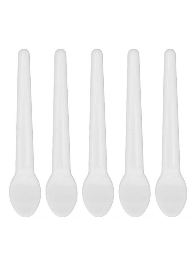 ZJchao - Cosmetic Spatula 50Pcs Cosmetic Cream Spatula Small Spoon Shaped Washable Eye Cream Spatula For Nail Glue Spatula Facial Cream Mask Scoop Skin Care Plastic Spoon For Mixing - Image 1