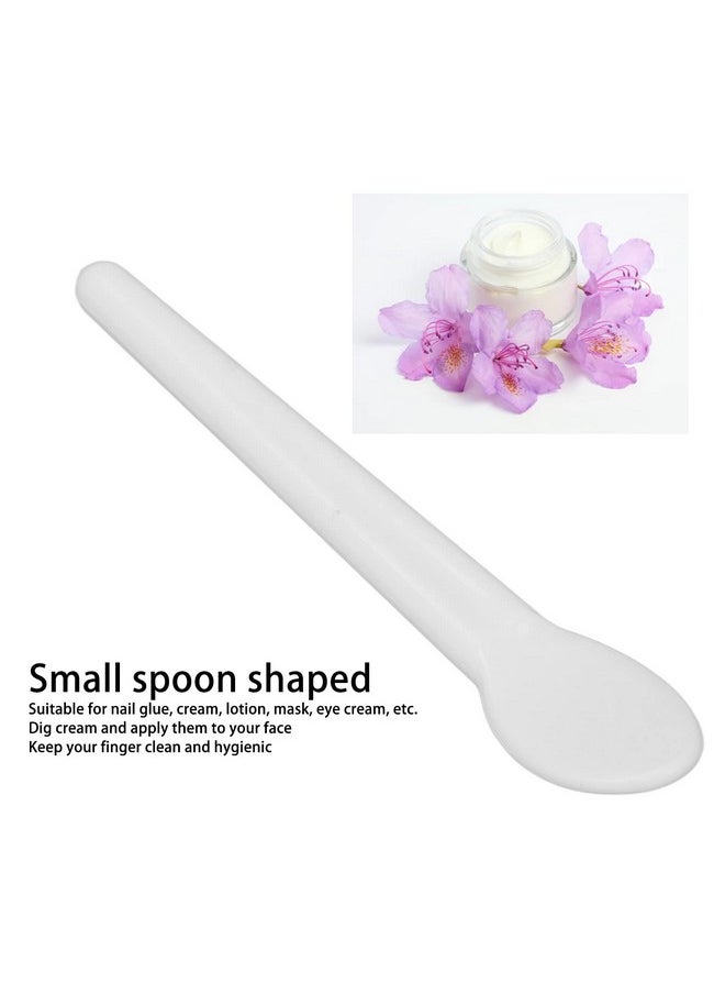 ZJchao - Cosmetic Spatula 50Pcs Cosmetic Cream Spatula Small Spoon Shaped Washable Eye Cream Spatula For Nail Glue Spatula Facial Cream Mask Scoop Skin Care Plastic Spoon For Mixing - Image 1