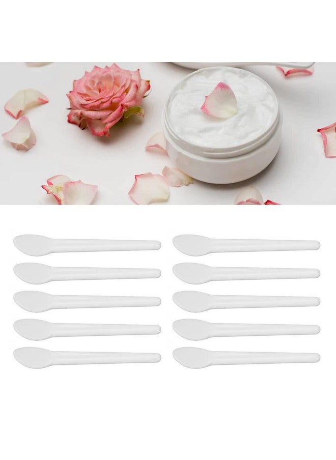 ZJchao - Cosmetic Spatula 50Pcs Cosmetic Cream Spatula Small Spoon Shaped Washable Eye Cream Spatula For Nail Glue Spatula Facial Cream Mask Scoop Skin Care Plastic Spoon For Mixing - Image 1