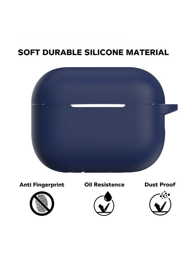 Sounce Earphone Case Cover Compatible for Airpods Pro 2 Case 2022, Soft Silicone Skin Case Cover Shock-Absorbing Protective Case with Keychain [Front LED Visible](Blue) - Image 5