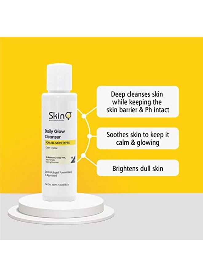SkinQ Daily Glow Cleanser An Active Daily Face Cleanser That Cleanses And Soothes Without Drying For Glowing Skin - Image 4