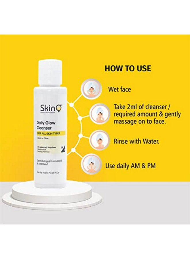SkinQ Daily Glow Cleanser An Active Daily Face Cleanser That Cleanses And Soothes Without Drying For Glowing Skin - Image 3