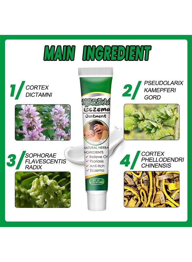 EELHOE Treatment Psoriasis Eczema Cream Antibacterial Antipruritic Dermatitis Herbal Ointment Anti-itch Medical Plaster - Image 5