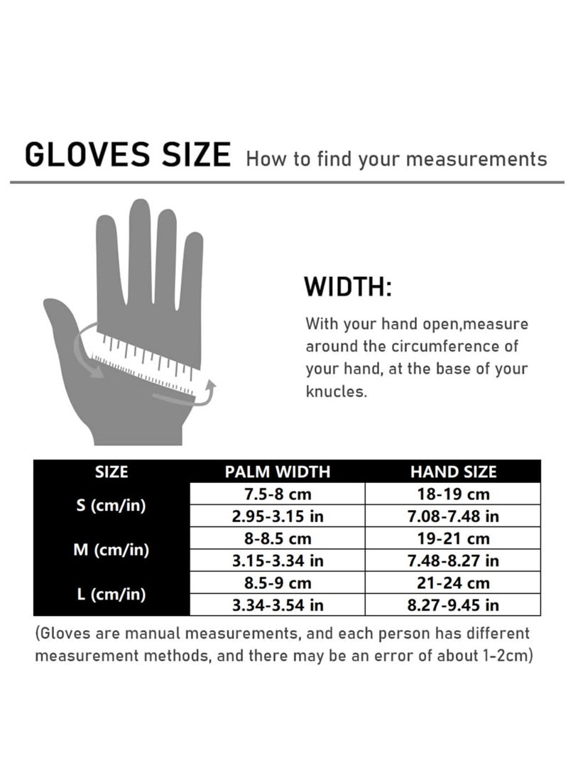 Excefore Gym Gloves, Weight Lifting Gloves for Men and Women, Breathable, Lightweight Gym Gloves for Gym, Cycling, Exercise, Training, Pull ups, Fitness, Climbing and Rowing, Black-Medium - Image 5