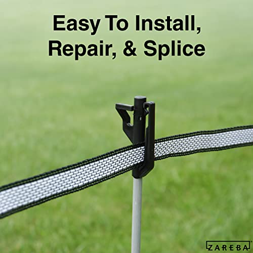 Zareba 1-Inch 656 ft Polytape - 200 M Electric Fencing - Highly Visible Polytape - Easy to Install, Repair, Slice - PT656W1-Z - Image 4