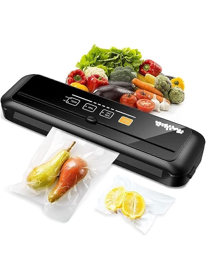 PROMASS Vacuum Packer Sealing Machine With Sstarter Automatic Vacuum Sstainless Steel Sealing Mmachine For Food Preservation Method Dry And Wet Sealing Mode Built-In Tools,  - Image 1