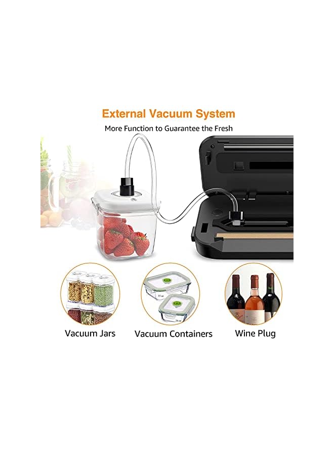 PROMASS Vacuum Packer Sealing Machine With Sstarter Automatic Vacuum Sstainless Steel Sealing Mmachine For Food Preservation Method Dry And Wet Sealing Mode Built-In Tools,  - Image 3