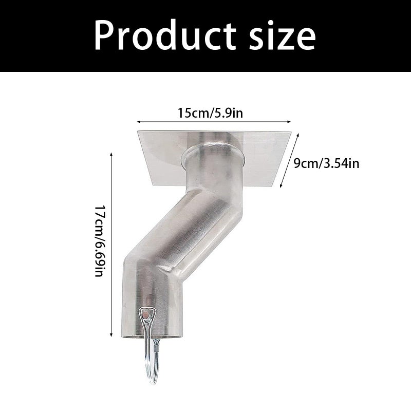 محول سلسلة المطر من الفولاذ المقاوم للصدأ، مخفض الرذاذ، للتثبيت المستقر وتقليل تدفق المياه - Image 4