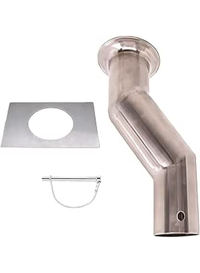 محول سلسلة المطر من الفولاذ المقاوم للصدأ، مخفض الرذاذ، للتثبيت المستقر وتقليل تدفق المياه - Image 1