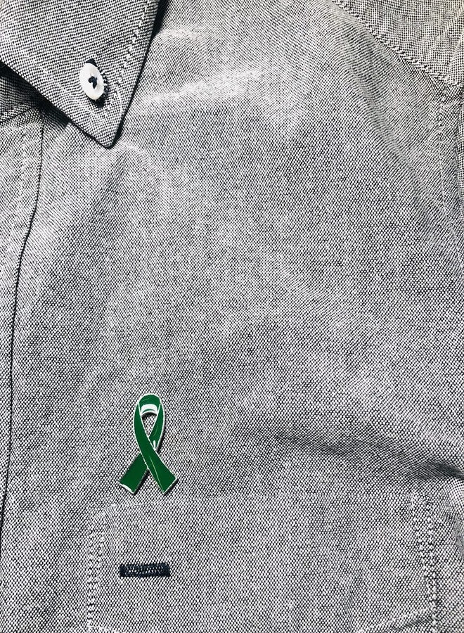 Alodidae 100pcs Green Ribbon Pins Mental Health Awareness Pin Liver Cancer Cerebral Palsy Organ Donation Awareness Products Gifts - Image 5