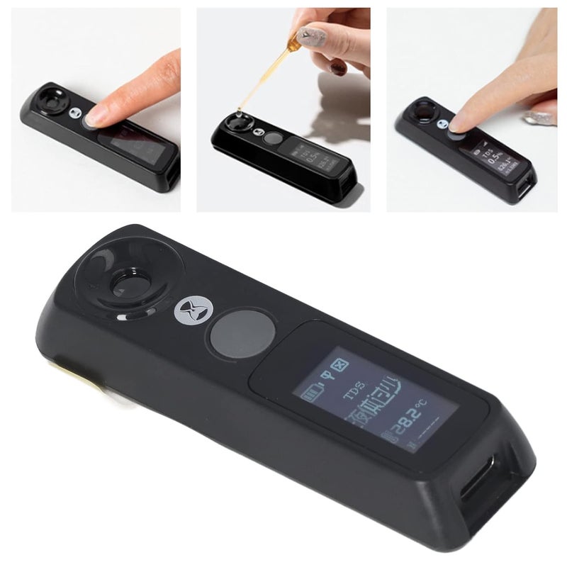 Coffee Concentration Meter, LCD Display Automatic Coffee Refractometer Lightweight High Accuracy One Button Calibration for Syrups - Image 5