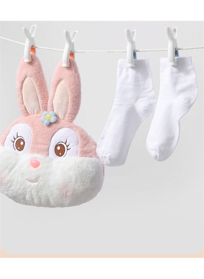 HOMESTAR 4 Pack Plastic Clothes Pins with Strong Springs, Heavy Duty Beach Towel Clips, Laundry Clothespins to Keep Your Towel, Clothes, Blankets to Dry on Clothesline and Hanging Rack - Image 2