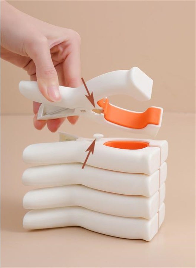 HOMESTAR 4 Pack Plastic Clothes Pins with Strong Springs, Heavy Duty Beach Towel Clips, Laundry Clothespins to Keep Your Towel, Clothes, Blankets to Dry on Clothesline and Hanging Rack - Image 3