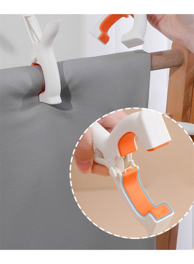 HOMESTAR 4 Pack Plastic Clothes Pins with Strong Springs, Heavy Duty Beach Towel Clips, Laundry Clothespins to Keep Your Towel, Clothes, Blankets to Dry on Clothesline and Hanging Rack - Image 4