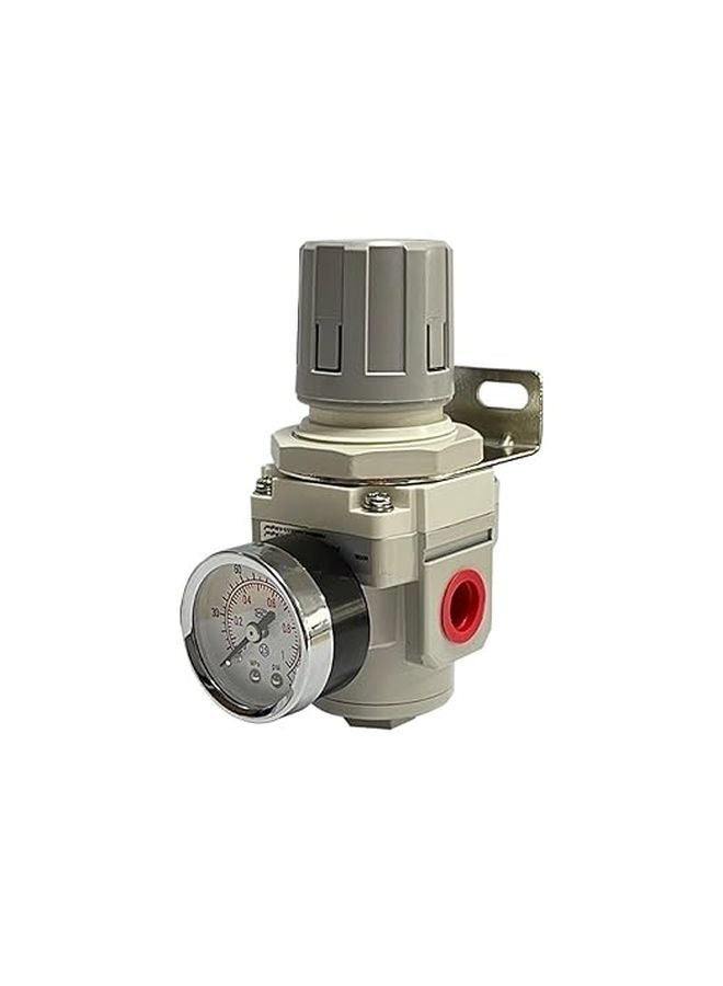 Adjustable Air Pressure Regulator With Gauge 1 4 Inch Control Unit AR2000 02 Pc6 02 - Image 1