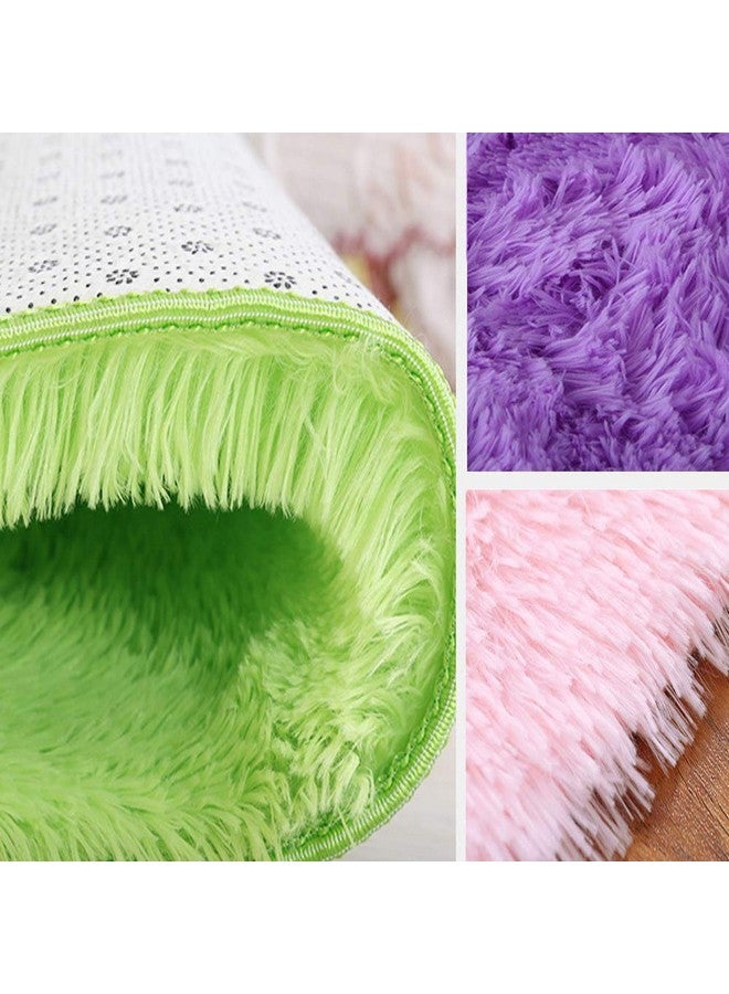 Kekon سجاد داخلي دائري حديث فائق النعومة من كيكو، سجاد أرضي غير قابل للانزلاق، حصيرة حريرية لغرفة المعيشة وغرفة النوم وغرفة الأطفال وغرفة الرضع والحيوانات الأليفة، 1.3 قدم (أسود) - Image 3