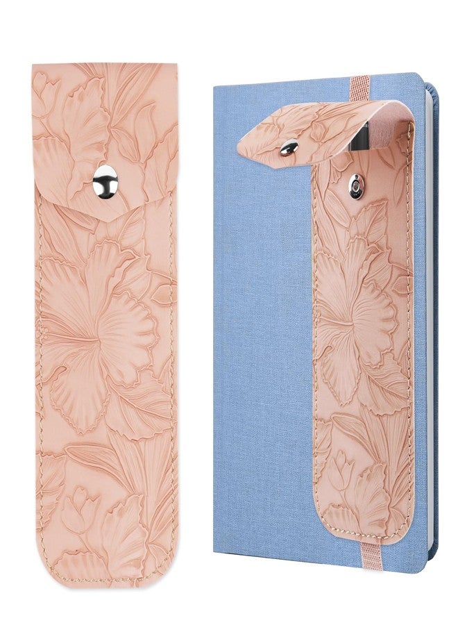 Hennaja Adjustable Elastic Band Pen Holder for Notebooks, Pen Sleeve Pouch for Journals, Pencil Holder, Bible Planner Accessories, Cute Pencil Case(1-Pink) - Image 1