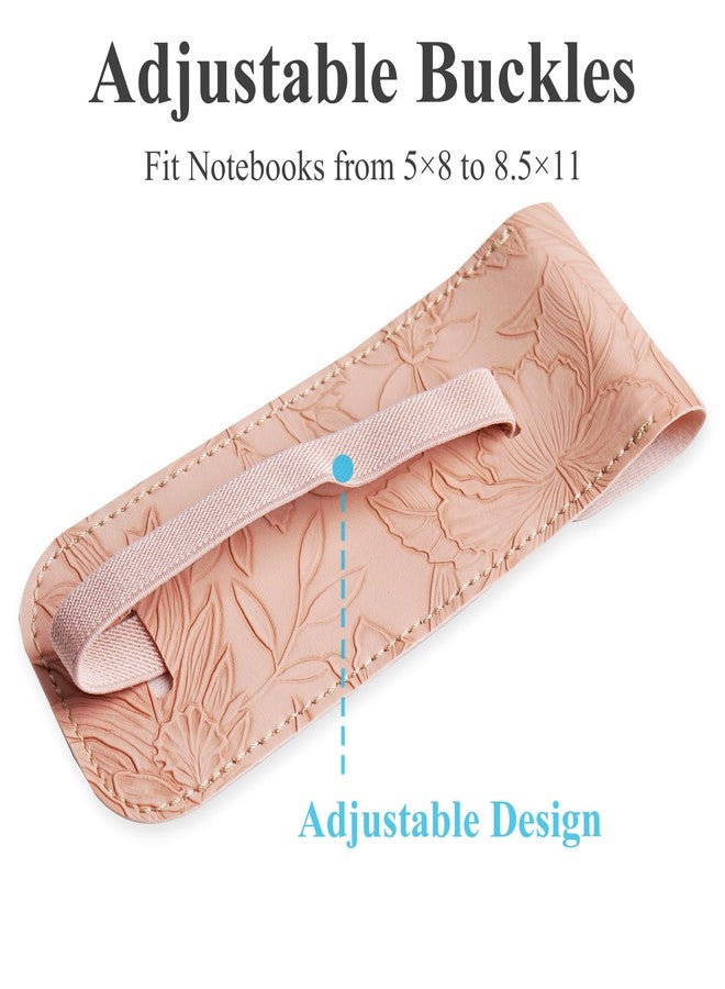 Hennaja Adjustable Elastic Band Pen Holder for Notebooks, Pen Sleeve Pouch for Journals, Pencil Holder, Bible Planner Accessories, Cute Pencil Case(1-Pink) - Image 4