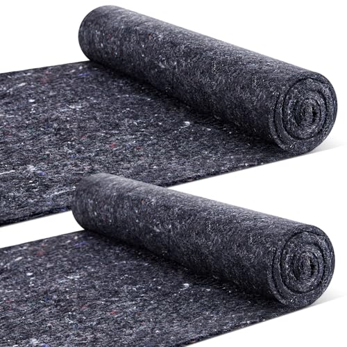 Frienda 2 Pcs Dishwasher Insulation Blanket Cotton Insulation Blanket Sound Roll for Wall Pipe DishwasherGrey16 x 75 x 02 Inches - Image 1
