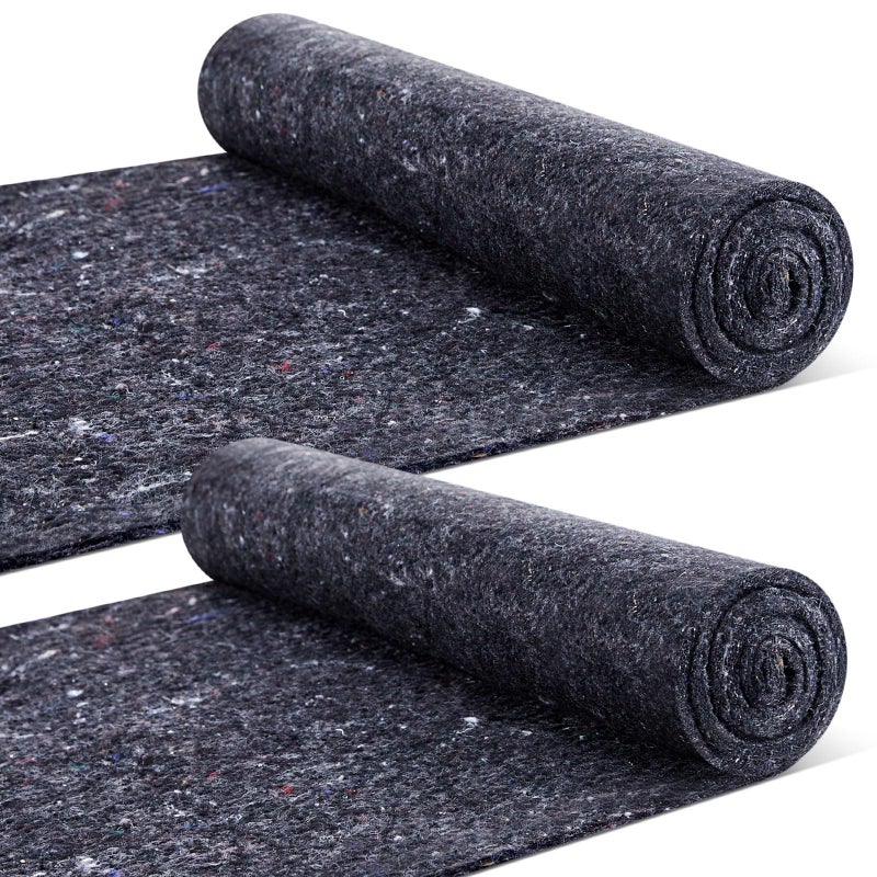 Frienda 2 Pcs Dishwasher Insulation Blanket Cotton Insulation Blanket Sound Roll for Wall Pipe DishwasherGrey16 x 75 x 02 Inches - Image 2