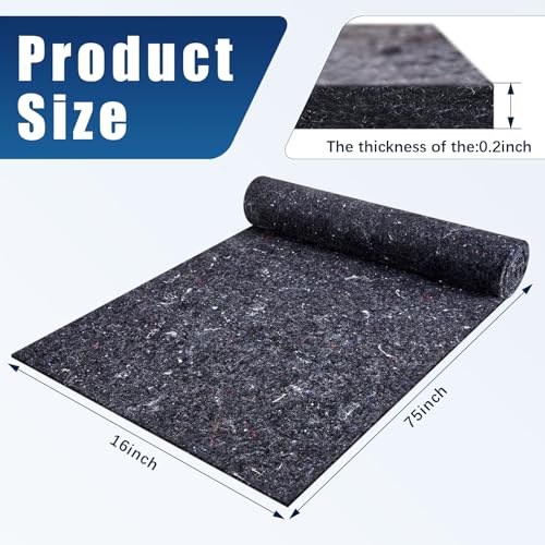 Frienda 2 Pcs Dishwasher Insulation Blanket Cotton Insulation Blanket Sound Roll for Wall Pipe DishwasherGrey16 x 75 x 02 Inches - Image 3